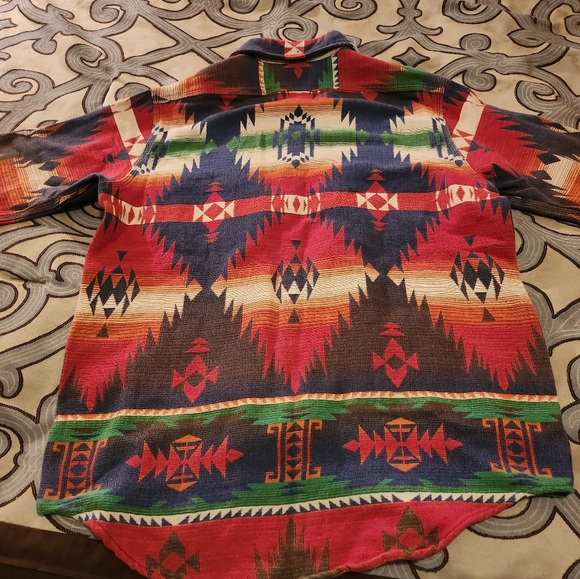 $OLD!!! 248 Polo Ralph Lauren Aztec Southwestern Country Sportsman Shirt Med - Picture 6 of 10